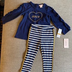 Juicy Couture Navy/White/Gold Outfit